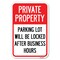 Signmission Private Property Parking Lot Will Be Loc Heavy-Gauge Aluminum Sign, 12" x 18", A-1218-23249 A-1218-23249 - alternate 1